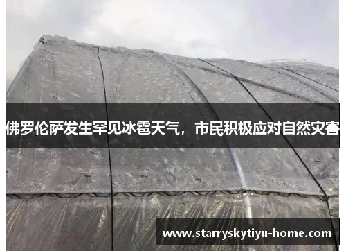 佛罗伦萨发生罕见冰雹天气，市民积极应对自然灾害